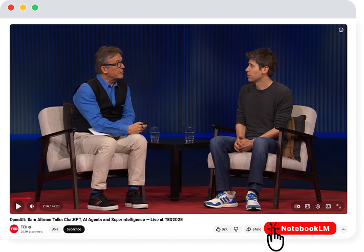 Add YouTube video to NotebookLM